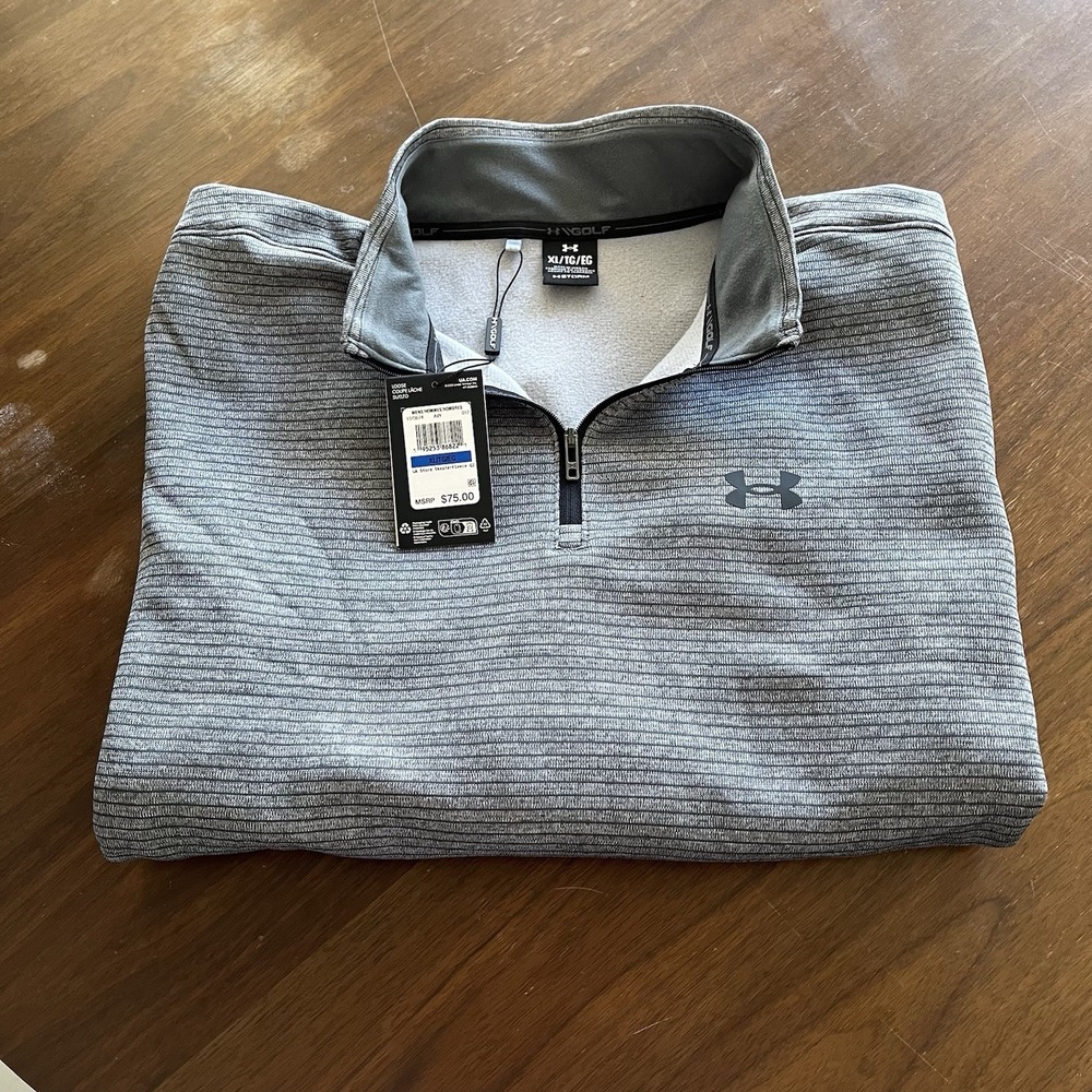 Under Armour Men's XL Gray UA Storm SweaterFleece Men's ¼ Zip